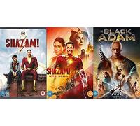 Shazam! 1-2 & Black Adam Collection DVD - Shazam! / Shazam! Fury of the Gods / Black Adam DVD - Shazam! 2 Film Collection & Black Adam DVD