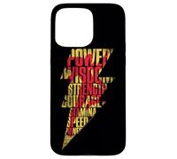 Shazam! Movie Shazam Lightning Text Coque pour iPhone 15 Pro Max