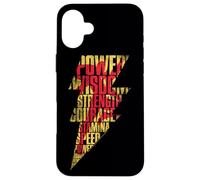 Shazam! Movie Shazam Lightning Text Coque pour iPhone 16 Plus