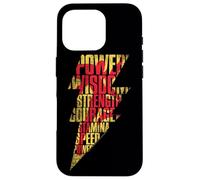 Shazam! Movie Shazam Lightning Text Coque pour iPhone 16 Pro