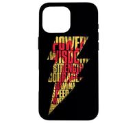 Shazam! Movie Shazam Lightning Text Coque pour iPhone 16 Pro Max