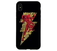 Shazam! Movie Shazam Lightning Text Coque pour iPhone XS Max