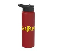 Shazam! Movie Simple Logo Stainless Steel Insulated Water Bottle