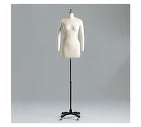 ShAzan - Mannequin de Couture Buste De Femme, Universel Réglable, Amovible, Blanc (Color : Blanc, Beige), Mousse et Coton