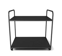 ShAzan Tables Bibliothèque De Bureau De Bureau, Support De Salle De Bain/Porte-épices/Porte-revues, Soudure Métallique, Pas Facile À Déformer, 6 Couleurs , 2 Couches(Black)
