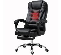 ShAzanz Chaise de bureau design - Chaise de bureau - Massage de la taille - Chaise siesta - Main courante reliée - Hauteur réglable - Charge maximale : 200 kg - Multicolore en option (noir)