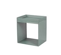 ShAzanz Table de chevet en métal, tables de canapé et console, tables de téléphone, petite table basse multifonctionnelle, grille métallique, 4 couleurs (vert)