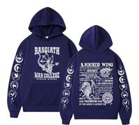 SHBCTGJ Fourth Wing Basgiath War College Drachenreiter Sweat À Capuche Unisexe Imprimé Homme/Femme Décontracté Tendance Manches Longues Sweat Cadeau pour Les Fans-Navy||m