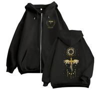 SHBCTGJ Sweat À Capuche Zippé Fourth Wing Basgiath War College Hommes/Femmes Rétro Mode Manches Longues Hoodie -G||s