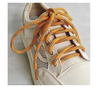 SHBHWS 2 Paires de Lacets Corde Ronde à Points diagonaux colorés, Tissage Grossier, Chaussures en Polyester, Sport décontractés pour Chaussures de Randonnée(Orange,140cm)