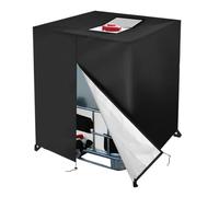SHBHWS 210D conteneur Housse de Protection étanche Anti-poussière réservoir d'eau Pluie Oxford Tissu UV Couverture Jardin boîte pour Canapé, Table et Fauteuil de Jardin(Zipper Black 210)