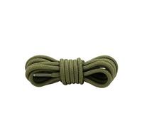 SHBHWS 4 Paires de Lacets Ronds Classiques en Polyester, Solides for Chaussures Baskets, 70/90/120/150cm pour Chaussures de Randonnée(Dark Green,150cm)