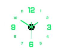 SHBHWS Autocollants numériques d'horloge Murale Lumineuse, for la décoration de Maison, Design Moderne Amovible, Facile à Installer pour la Maison et Le Bureau(Color 2)