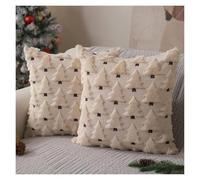 SHBHWS Beige Winter Throw Pillowcase Pillow Covers Cushion Cases for Sofa Couch Chair Living Room Bed Home pour Canapé de Salon(Color 1)