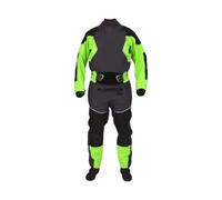SHBHWS Combinaison étanche de kayak 4 couches for hommes Joints en latex au cou et aux poignets Surjupe à double réglage Velcro néoprène verrouillable Pour dériveur, voile et kayak(Green,XXXL)