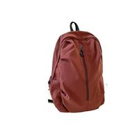 SHBHWS Concevez un sac à dos simple d'ordinateur de tirette couleur solide, déplacement scolaire Pour L'école, le Travail(Red)
