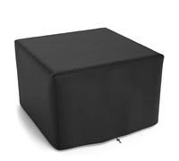 SHBHWS Couverture carrée de brasero Couverture Foyer for Le Brasier Propane 210D Cache-poussière imperméable 54x54x89cm pour Canapé, Table et Fauteuil de Jardin(Black,79x79x61cm)