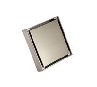 SHBHWS Ensembles De Drain Sol Invisibles, Accessoires Salle Bain, Douche, Toilettes, carrelage Drainage pour Cuisine, Salle de Bain et Toilettes(Nickel)