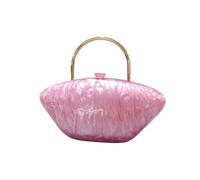 SHBHWS Pochette en forme de coquillage, blanc perle, idéale for les soirées. Sac bandoulière mignon avec anses métal. Petit sac à main Pour un Mariage Ou Un Dîner(Color 2)