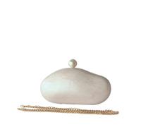 SHBHWS Pochette En Forme D'œuf Marbré, Sac À Main For Femme, Mariage, Soirée, Mignon, Ivoire, Plage, Mini, Été, Perle, For Dame Pour un Mariage Ou Un Dîner(Color 1)