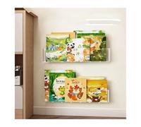 SHBHWS Présentoir de Livres d'images, étagère Murale for Albums d'enfants, Support disques Lecture, Rangement Magazines, Mural Suspendu pour Journaux et Livres(2PCS)