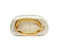 SHBHWS Sac à main tendance et personnalisé for femme, sac bandoulière simple, joli couleur ivoire perle Pour un Mariage Ou Un Dîner(C- 42white1)