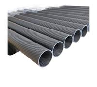 SHBHWS Tubes en Fibre de Carbone sergé Mat, 2 pièces, Longueur 500 mm, dureté OD 4-30, for la Protection des Plantes et Avions pour Bricolage(2pcs 20x18x500mm)