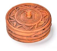 SHCHNA Cendrier Exterieur De Table Jardin Cendrier À Cigarettes, en Résine Coupe-Vent avec Couvercle Et Doublure, De Bureau for La Décoration du Domicile(B)