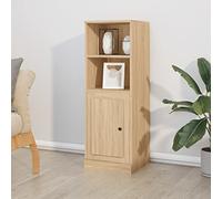ShCuShan Buffet chêne Sonoma 36 x 35,5 x 103,5 cm en bois multicouche, buffet de cuisine, meuble avec structure en bois, compartiments ouverts et armoires, buffet pour salon, chambre, bureau