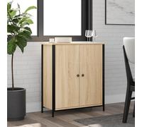 ShCuShan Buffet chêne Sonoma 70x30x80 cm Bois d'ingénierie,Buffet De Cuisine Moderne,Buffet Salon,Meuble Chambre