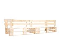 ShCuShan Canapé de Jardin palette 2 Places Bois Naturel,Housses De Canapés De Jardin,Housse Protection Canapé,Housse Canape Exterieur