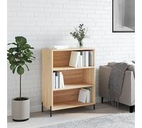 ShCuShan Sonoma Étagère chêne 69,5 x 32,5 x 90 cm en bois multicouche, étagère, bibliothèque, séparateur de chambre, organisateur autoportant à cubes, style moderne, pour salon, chambre à coucher