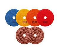 SHDIATOOL Diamond Tampons de polissage humide polisseur disque de roue, tampons de 4 pouces pour broyeur de sol en marbre en pierre de granit ou polisseur, 50# -400#