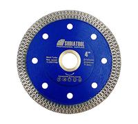 SHDIATOOL Disque à tronçonner diamant 105 mm Super fin X Mesh Turbo Lame de scie pour carrelage, marbre, céramique, porcelaine