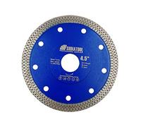 SHDIATOOL Disque à Tronçonner Diamant 115mm avec X Maille Turbo Lame pour Tuile Marbre Granit Céramique (4,5 Pouces)