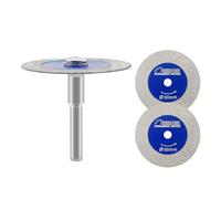 SHDIATOOL Disque de coupe diamantée pour verre, 3 pièces 50mm Mini lame de scie diamantée avec tige de 6mm pour carrelage céramique porcelaine marbre granit pierre artificielle sur perceuse pack de 3