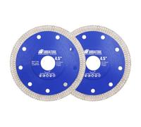 SHDIATOOL Disque Diamant Carrelage 115mm x 22,23mm Disque Coupe Gres Cerame | Disque Tronconner 115 mm Lame Scie Diamanté pour Céramique Porcelaine Tuile Carreaux Marbre Granit Pierre, 2 Pièces