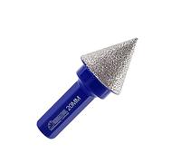 SHDIATOOL Forets à chanfreiner biseautés diamantés de 20 mm à tige hexagonale pour carrelage, marbre, céramique, finition, nettoyage, agrandissement des trous existants