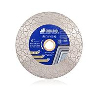 SHDIATOOL Lame de scie diamantée pour carrelage Disque de coupe Forme de triangle 125mm Découpage et ponçage de carreaux de porcelaine Granit Marbre Céramique Maçonnerie