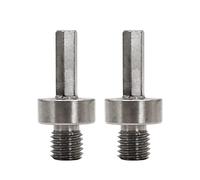 SHDIATOOL Lot de 2 adaptateurs filetés mâles M14 vers tige hexagonale 3/8" pour disque de meulage
