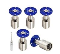 SHDIATOOL Lot de 5 mini disques de scie circulaire diamantés de 30 mm pour tubes en acier, barres d'armature en fer avec bride de 1,5 cm