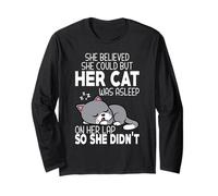 She Believed She Could But Her Cat Was Sleeped on Her Lap Manche Longue