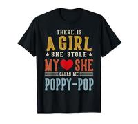 She Calls Me Poppy-Pop Fête des Pères T-Shirt