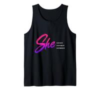 She Can Do It Women Empowerment Affirmation Positive Débardeur