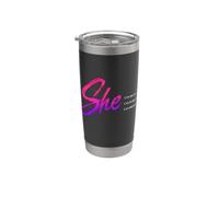 She Can Do It Women Empowerment Affirmation positive Gobelet isotherme en acier inoxydable double paroi