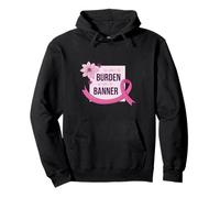 She Carries Burden We Carry The Banner Ruban de Support Rose Sweat à Capuche