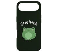 She Her Pronouns Frog Cute LGBT Queer Aesthetic Coque pour iPhone Air