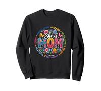 She is Mom Verses de la Bible Christian Boho Floral Fête des Mères Sweatshirt