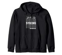 She is Strong Clothed Proverbs Écriture 31 25 Blessed Women Sweat à Capuche