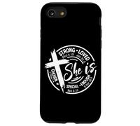 She is Strong Loved Chosen Assez Special Coque pour iPhone SE (2020) / 7/8